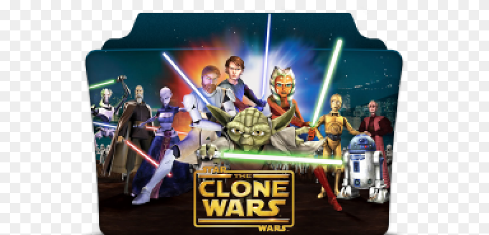 Folder Icons Star Wars Star Wars The Clone Wars Folder Icon, Person, Concert, Crowd, Performer Free Png Download