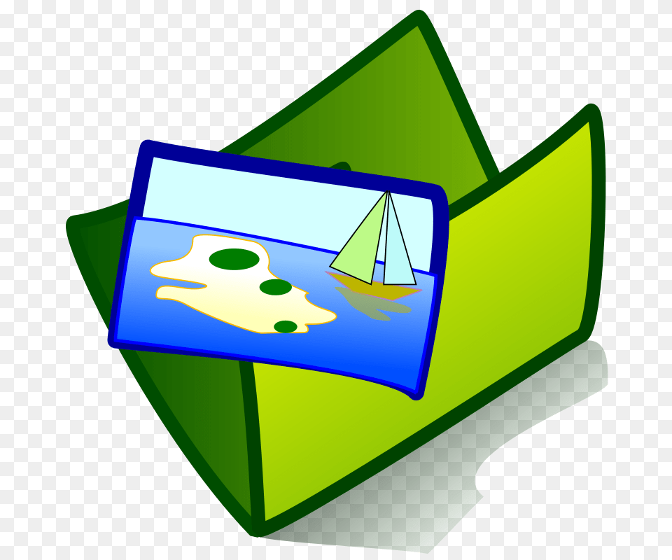 Folder Image, Green, Boat, Sailboat, Transportation Free Transparent Png