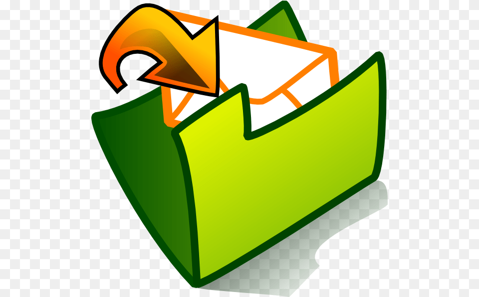 Folder Inbox Svg Clip Arts Inbox Clipart, Recycling Symbol, Symbol, Bulldozer, Machine Png