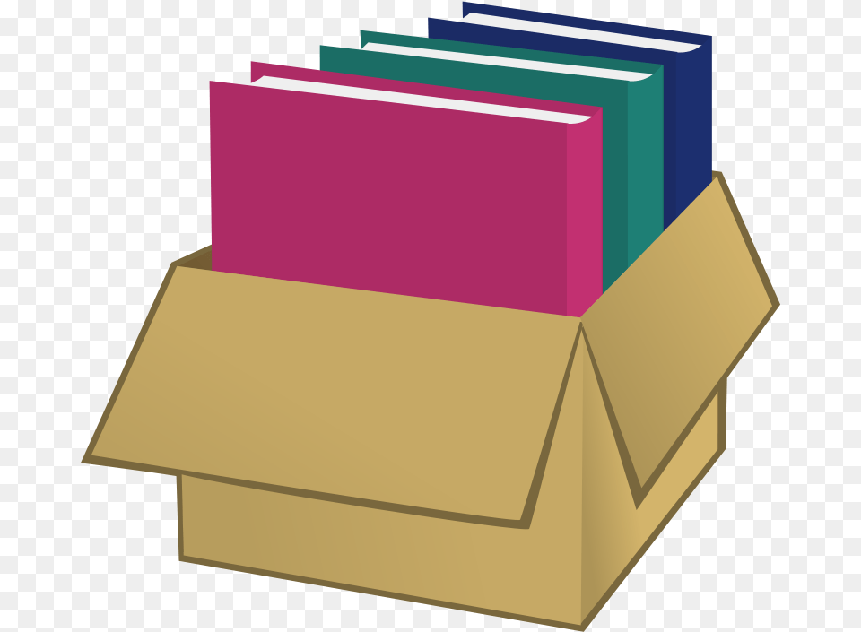 Folder Racks Books In A Box Clipart, Mailbox, Cardboard, File, Carton Png