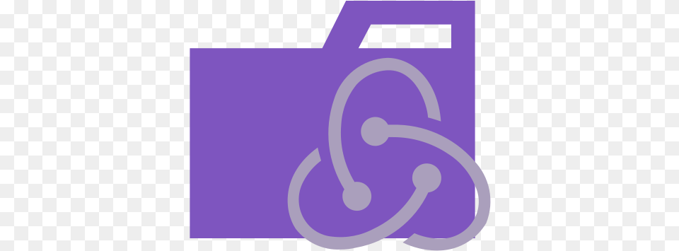 Folder Type Redux Icon Of Vscode React Js Redux, Purple, Knot, Text Free Png