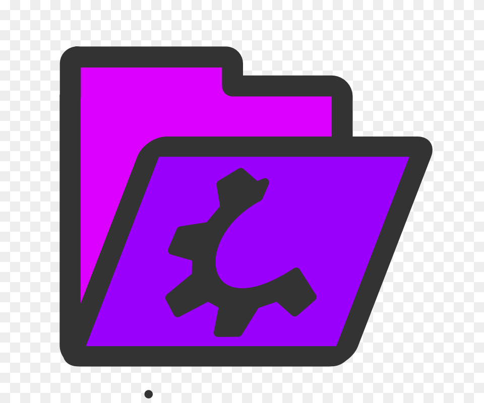 Folder Violet Open, Machine, Gear Free Png