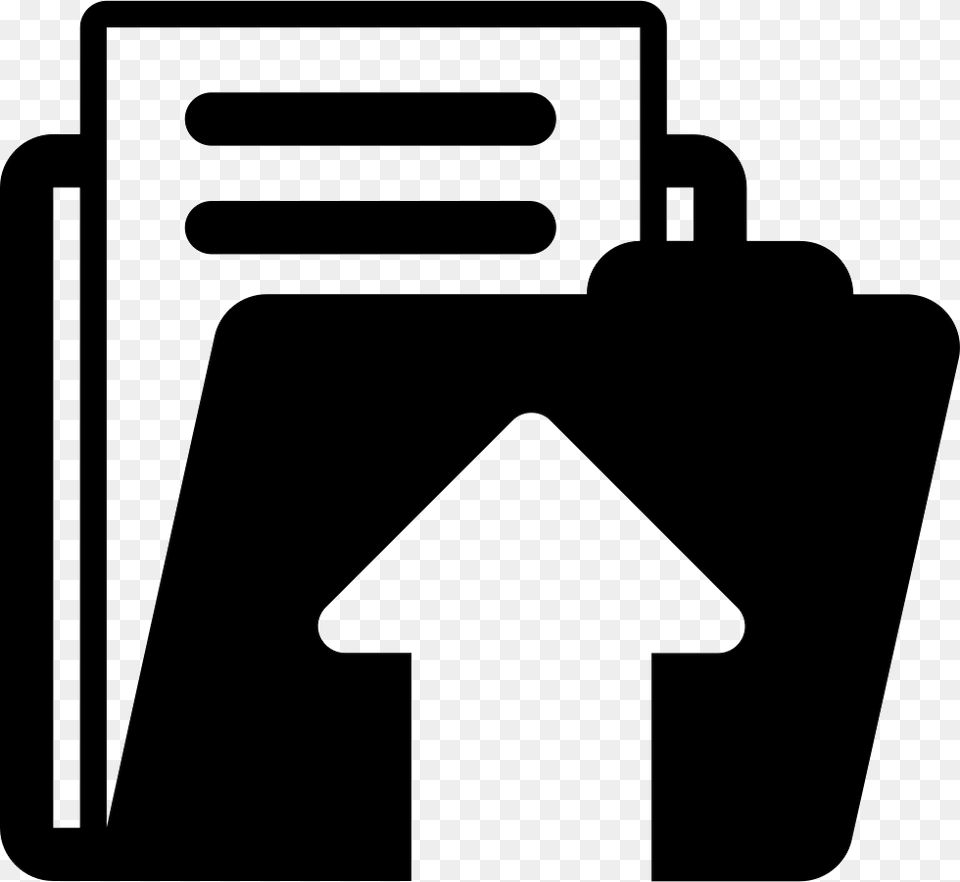 Folder With Up Arrow Button Icon, Sign, Symbol, Bulldozer, Machine Png