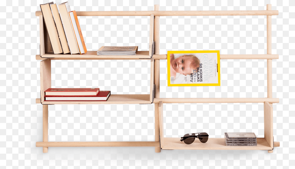 Foldin Wall Mounted Modular Bookcase 0 Shelf, Furniture, Baby, Person, Face Png