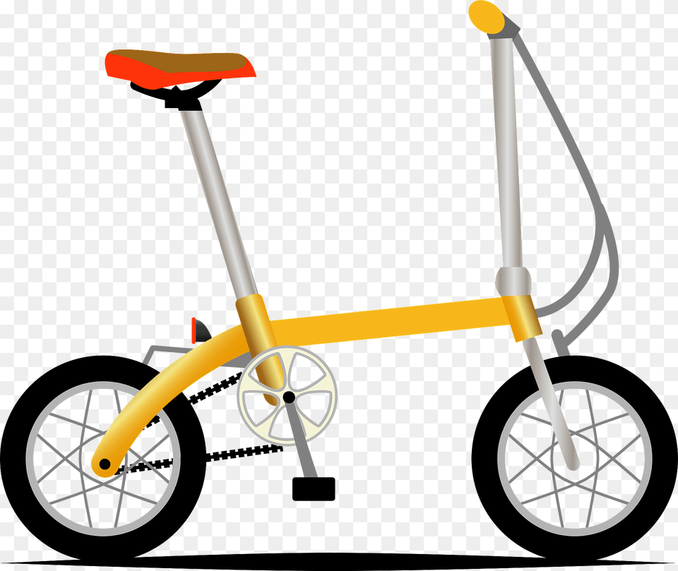 Folding Bicycle Clipart, Vehicle, Transportation, Scooter, Wheel Free Transparent Png