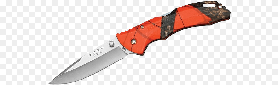 Folding Knife Buck Bantam Blw Orange Camo 285oc Pocketknife, Blade, Dagger, Weapon Free Png