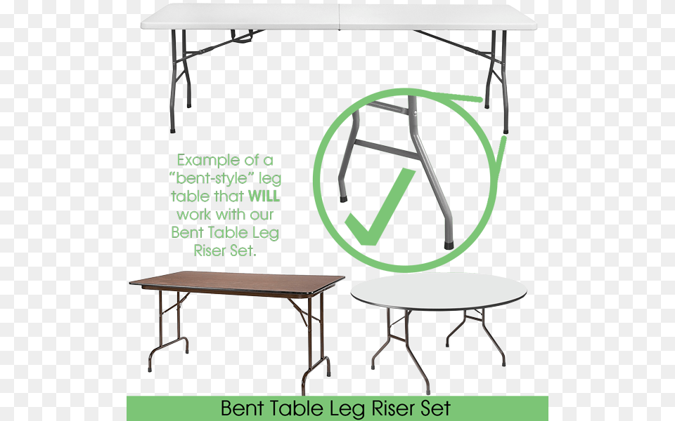 Folding Table Leg Risers The Easy Way To Give Your, Coffee Table, Desk, Dining Table, Furniture Free Transparent Png