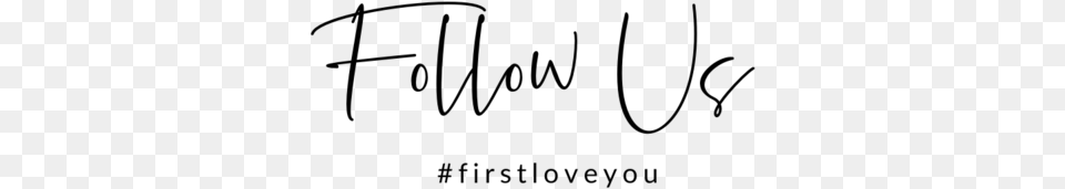 Follow Calligraphy, Gray Free Png