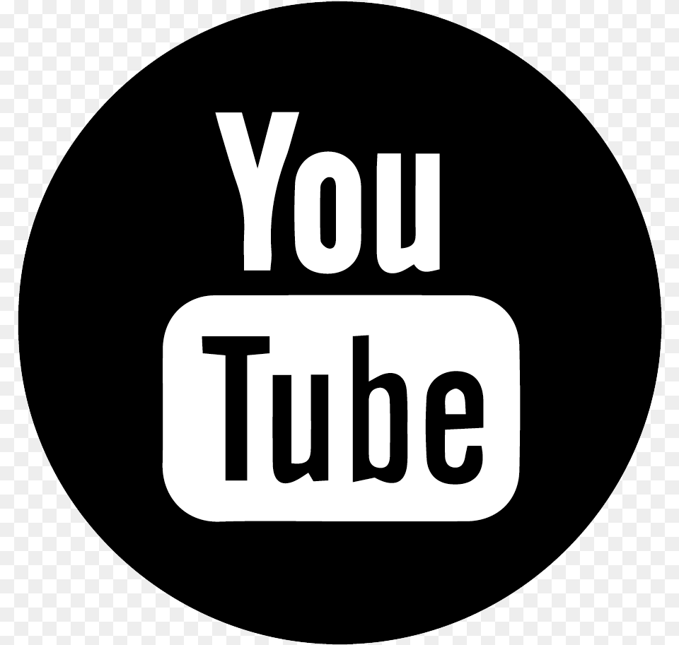 Follow Joan As Police Woman Black Round Youtube Icon, Logo, Disk, Text, Symbol Free Png