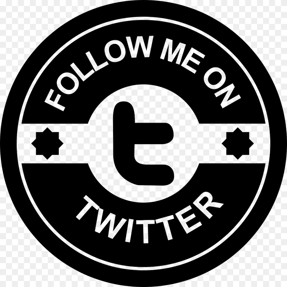 Follow Me On Twitter Social Badge Follow Me On Twitter Logo, Disk, Emblem, Symbol Free Png Download