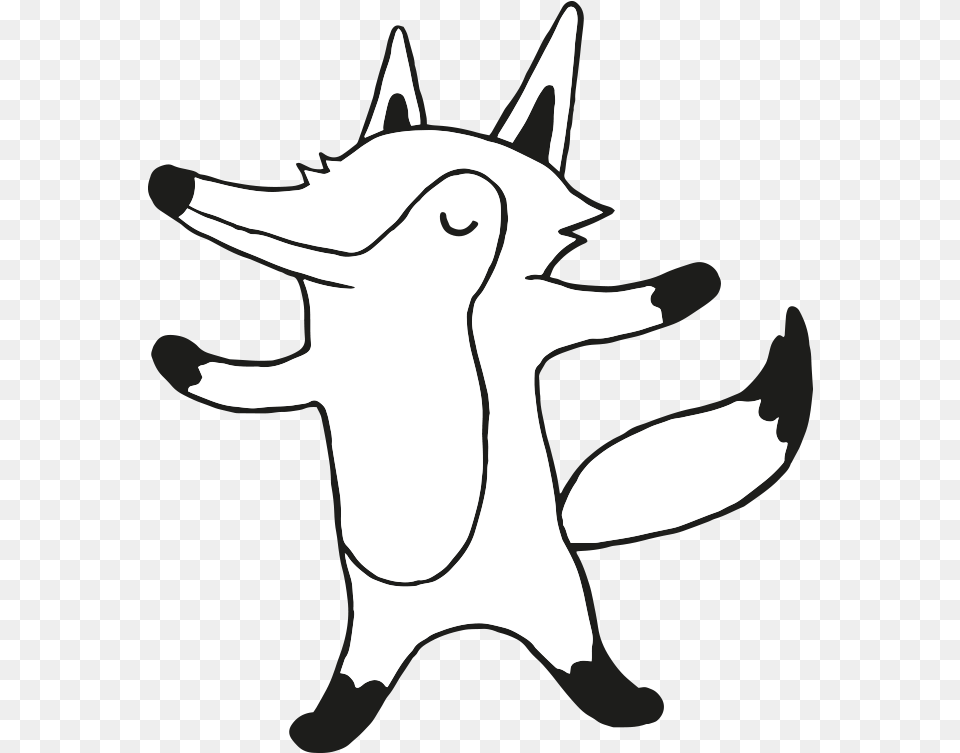 Follow The Foxy Sketch, Stencil, Silhouette, Baby, Person Png