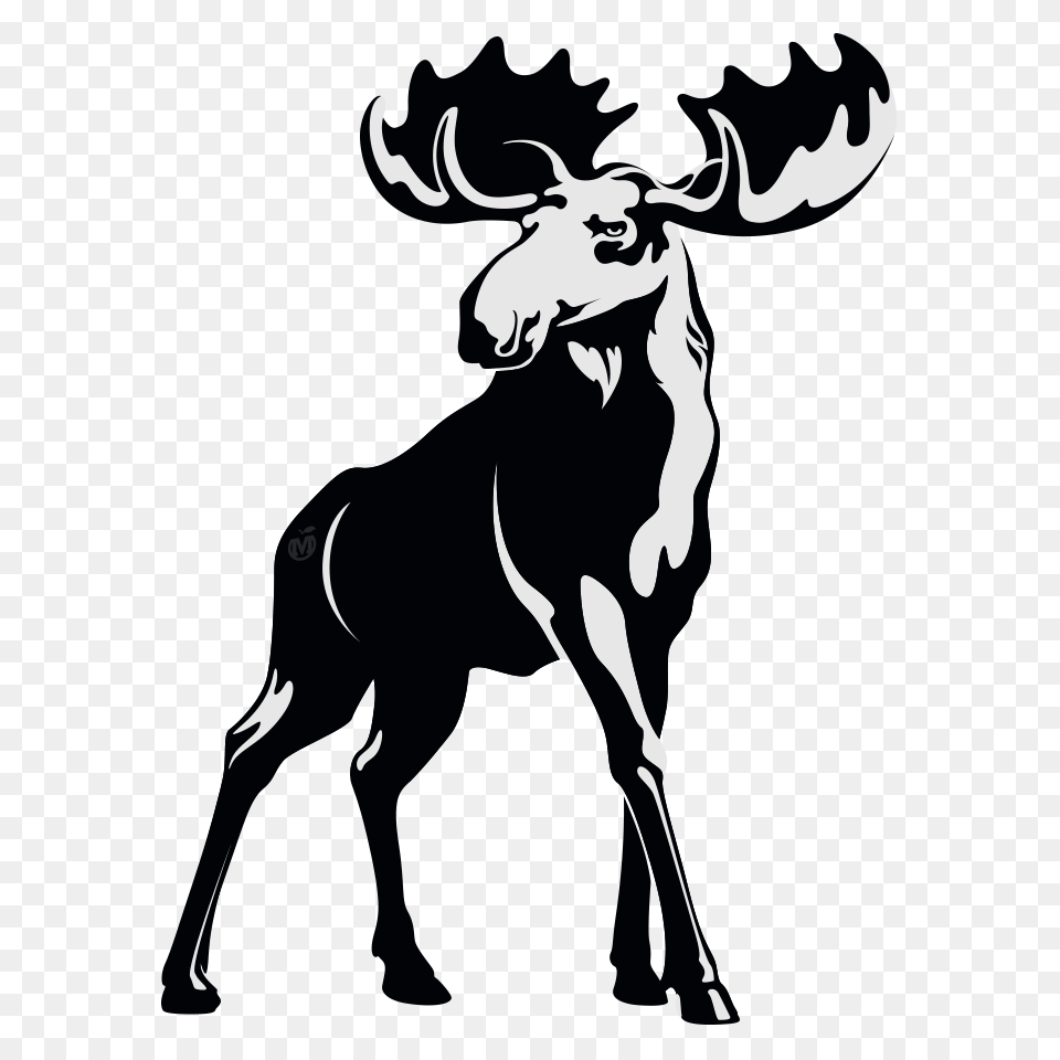 Follow The Moose Moose Cider, Stencil, Animal, Mammal, Wildlife Free Png