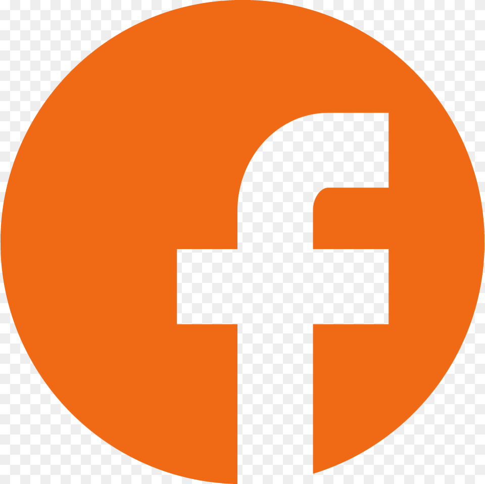 Follow Us On Social Media To Receive The Latest Updates Facebook Logo Orange Free Png