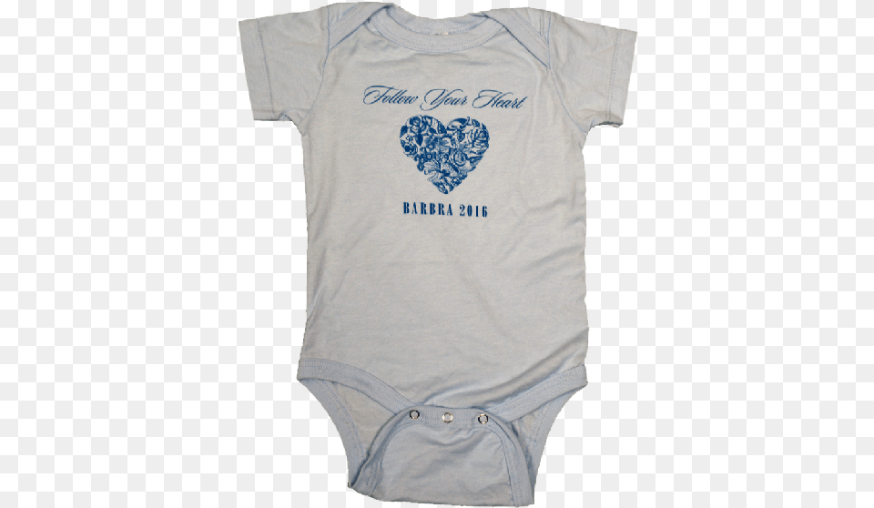 Follow Your Heart Light Blue Onesie Warner 803 Carbide 100x 2 Inch Scraper, Clothing, T-shirt, Shirt, Person Png Image