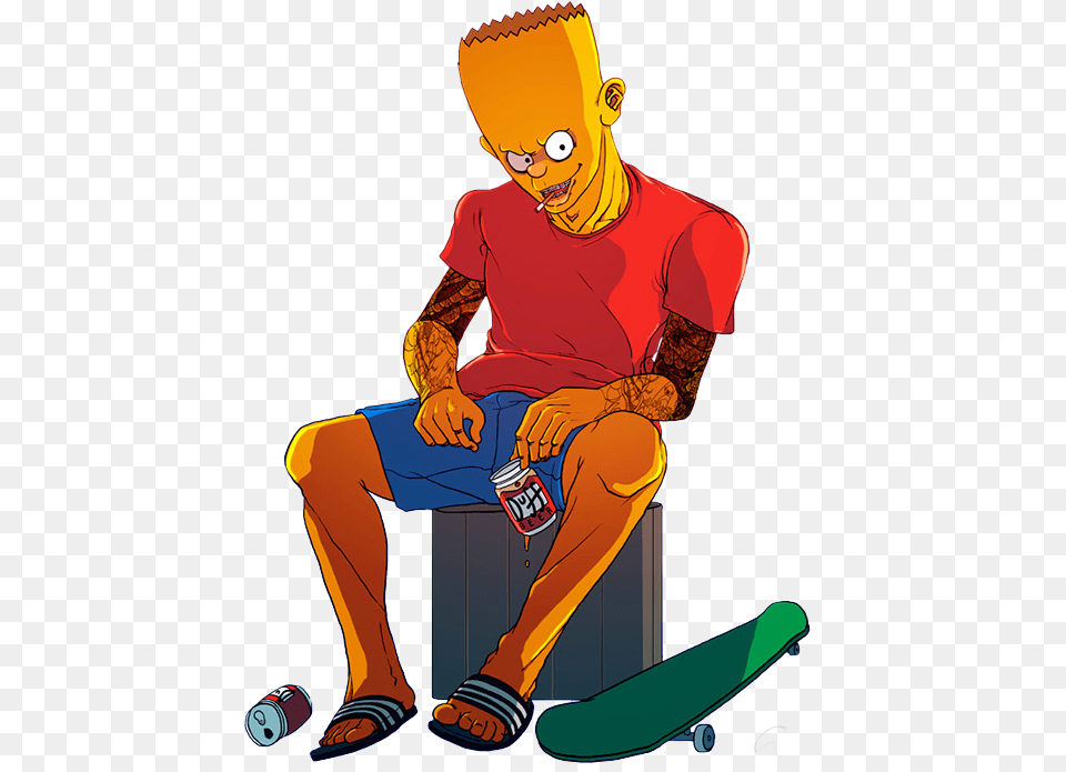 Following Teen Bart Simpson, Adult, Female, Person, Woman Png