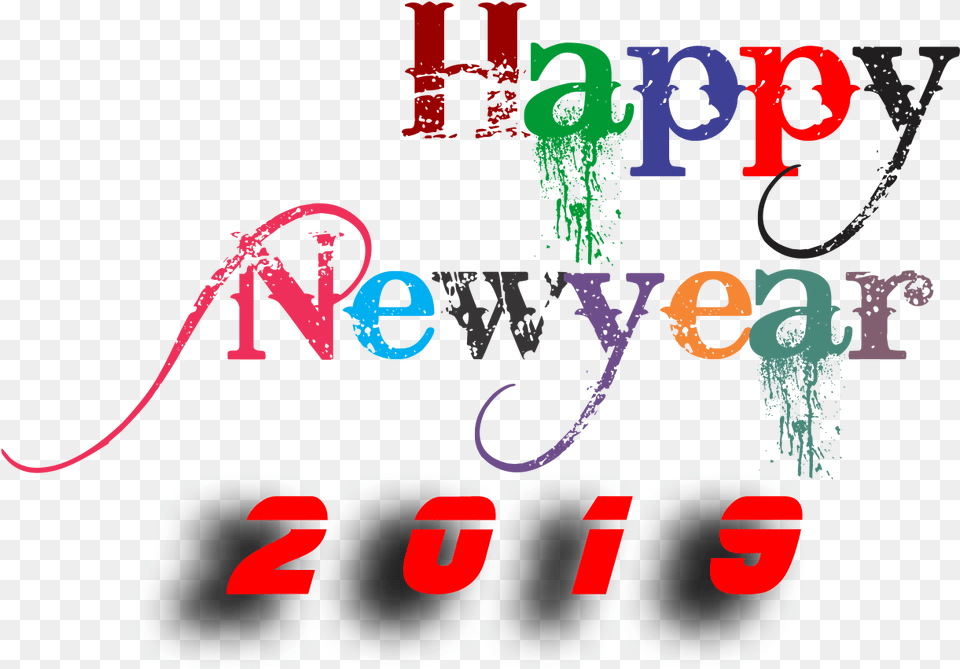 Followme Happynewyear Hapynewyear2k19 2k19 2019 Happy New Year 2k19, Text Free Transparent Png