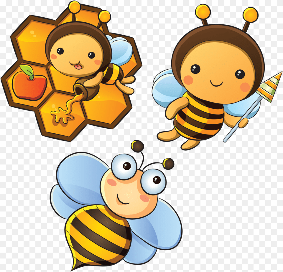 Fondo Para Spelling Bee Clipart Full Size Clipart Bee Birthday Party Cartoon, Animal, Honey Bee, Insect, Invertebrate Free Png