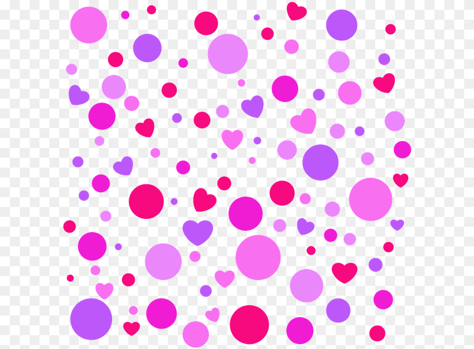 Fondos De Corazones 5 Colorful Hearts Polka Dots, Pattern, Polka Dot Free Png