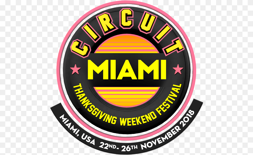 Fondowebmiami Circuit Festival Miami, Logo, Badge, Symbol Png Image