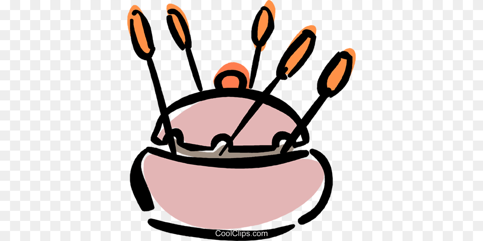 Fondue Pot Royalty Free Vector Clip Art Illustration, Cutlery, Food, Meal, E-scooter Png Image