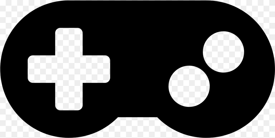 Font Awesome 5 Solid Gamepad Cross, Gray Free Transparent Png