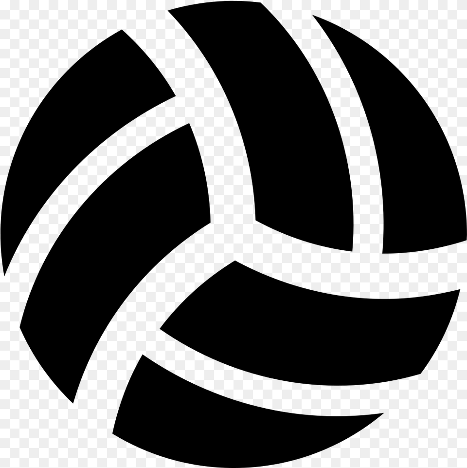 Font Awesome 5 Solid Volleyball Ball Illustration, Gray Free Png