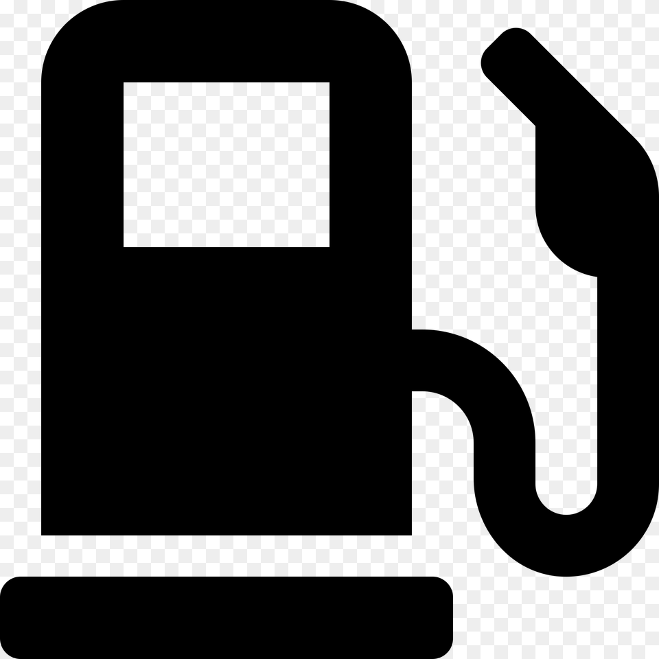 Font Awesome Solid Gas Pump, Gray Free Png