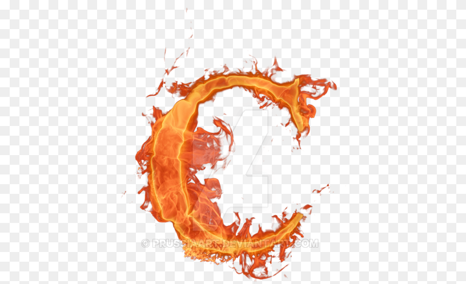 Font C Letter Fire, Flame, Bonfire, Number, Symbol Free Png