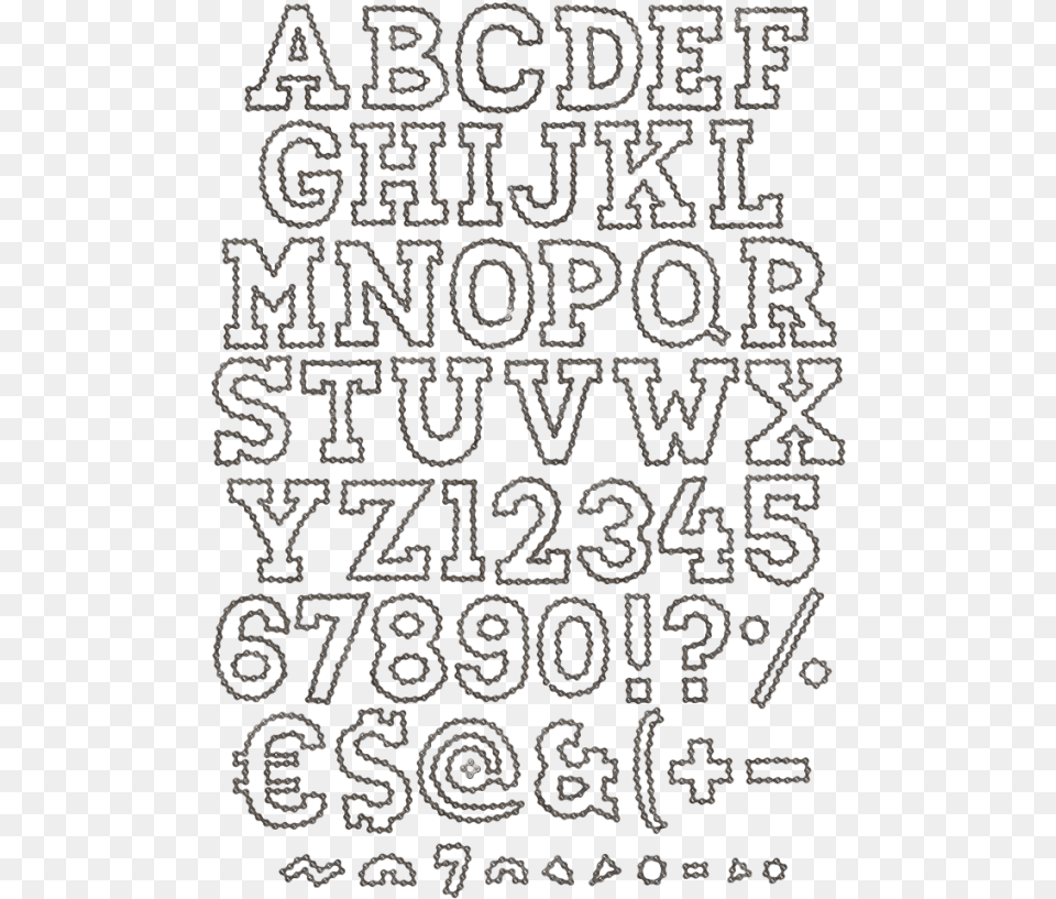 Font Handmadefont Handmade Outline Of Alphabet On Background, Pattern, Text, Blackboard Free Png