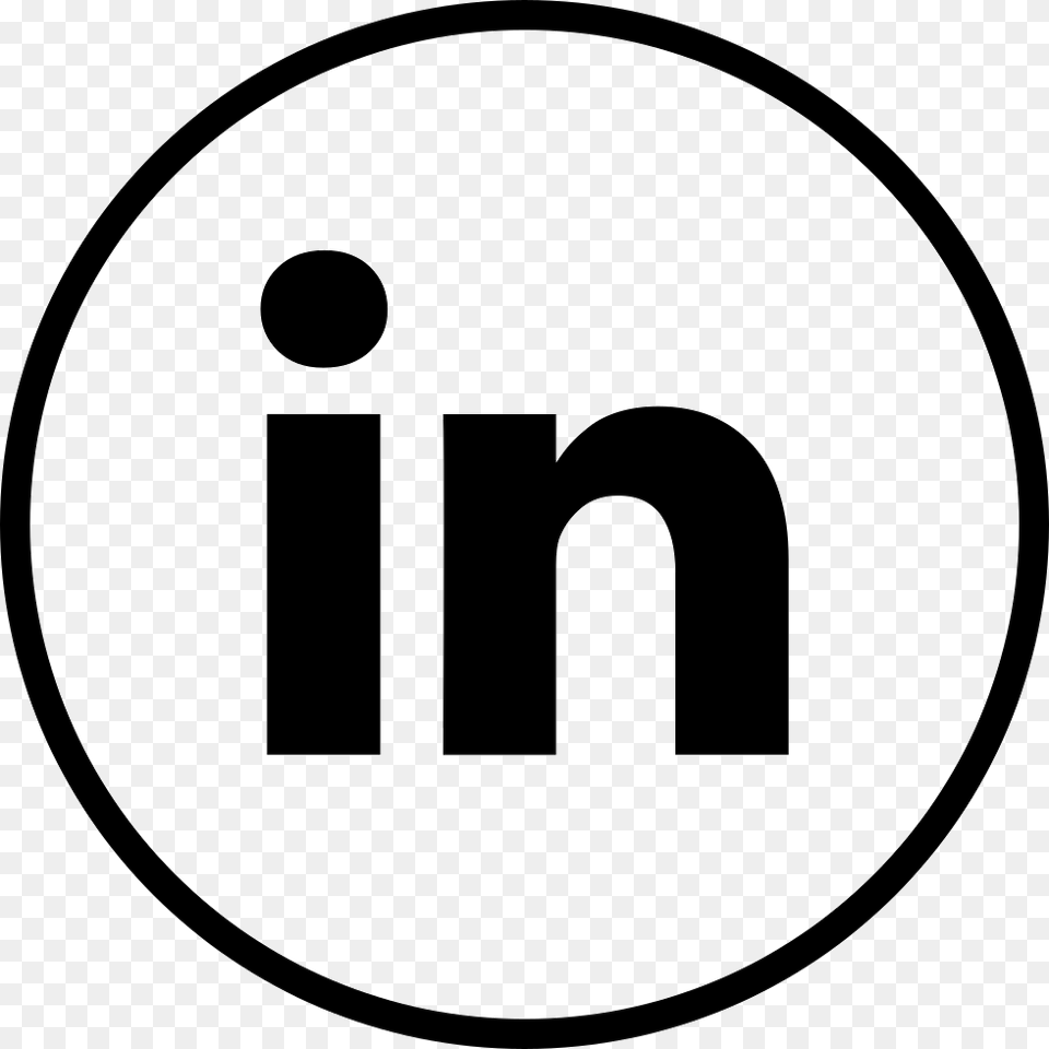 Font Linkedin White Black And White Linkedin Logo Sign, Symbol Free Png Download