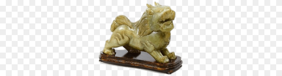 Foo Dog On Wood Base, Accessories, Ornament, Gemstone, Jade Png Image