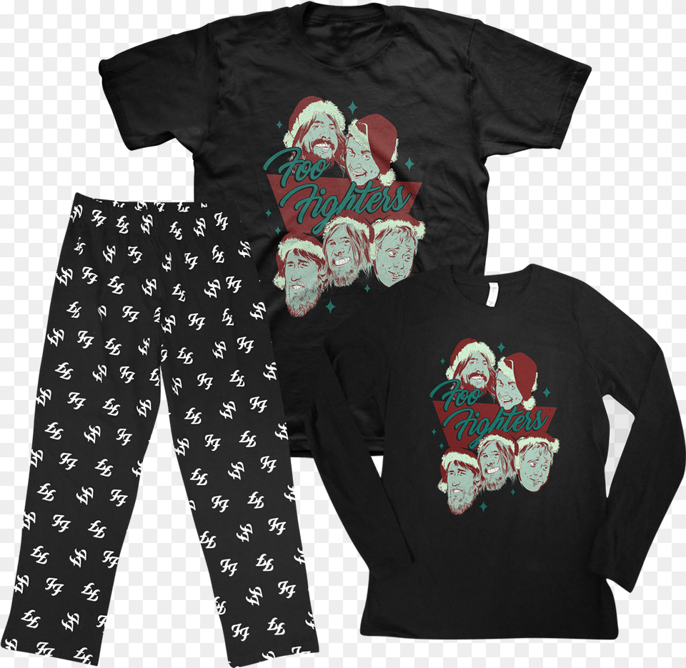 Foo Fighters Christmas Shirt, T-shirt, Clothing, Adult, Wedding Free Transparent Png