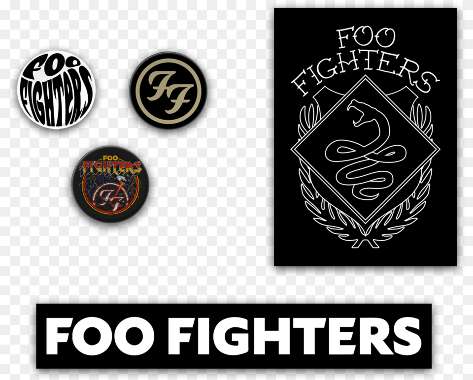 Foo Fighters Sticker, Logo, Emblem, Symbol, Badge Png Image