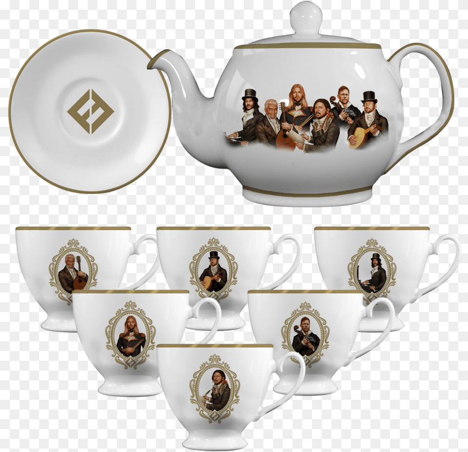 Foo Fighters Tea Set, Art, Cookware, Cup, Pottery Png