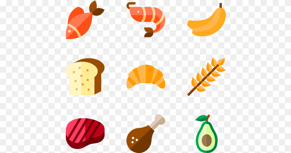 Food 30 Icons, Banana, Fruit, Plant, Produce Free Transparent Png
