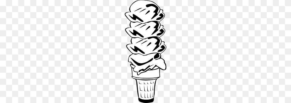 Food Cream, Dessert, Ice Cream, Stencil Free Png