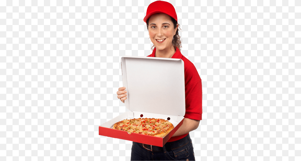 Food Amp Cooking Pizza Delivery Woman, Hat, Baseball Cap, Cap, Clothing Free Transparent Png