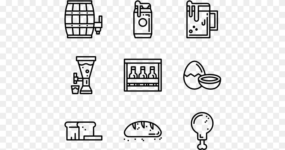 Food Amp Drink 36 Icons Education Line Icon, Gray Free Transparent Png