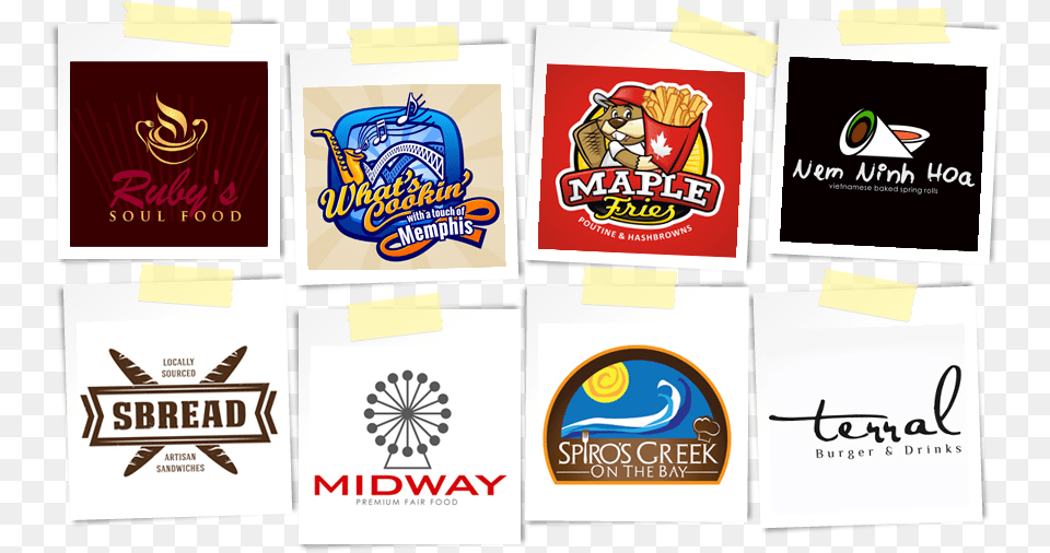 Food And Catering Logo Designs That Label, Advertisement, Poster Png