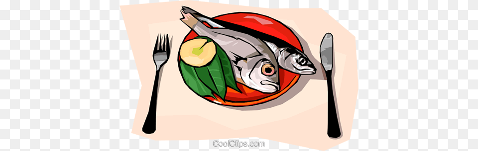 Food And Dining Steamed Fish Royalty Vector Clip Art, Cutlery, Fork, Spoon, Meal Free Png Download