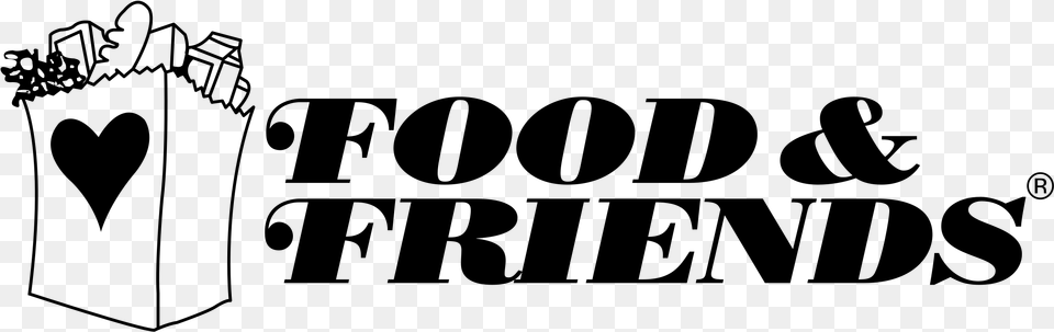 Food And Friends Logo White, Gray Free Png Download