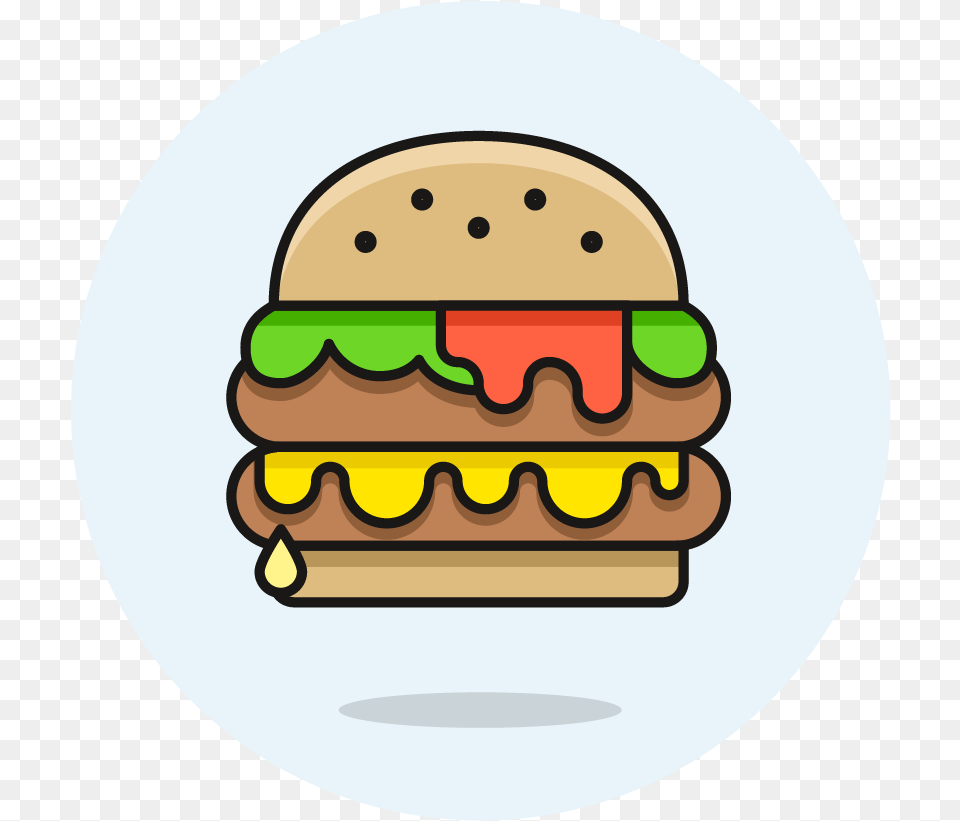 Food Art, Burger, Disk Free Png Download