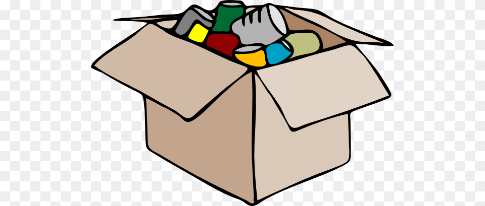 Food Bank Clip Art Cardboard Box Clip Art Backpack Buddies, Carton, Bow, Weapon, Package Png Image
