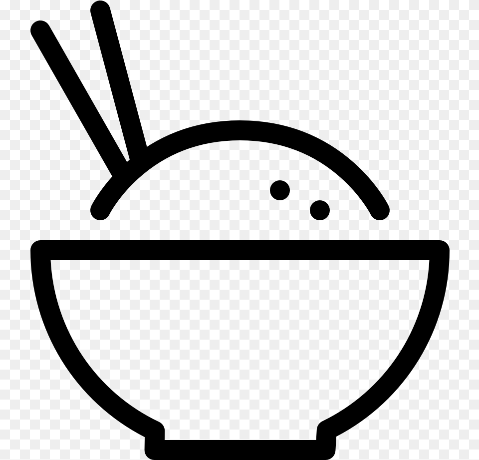 Food Bowl Rice Bowl Rice Symbol, Gray Png