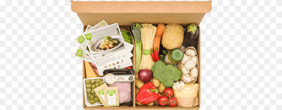 Food Box Delivery Service Hello Fresh Box, Lunch, Meal, Produce Free Transparent Png