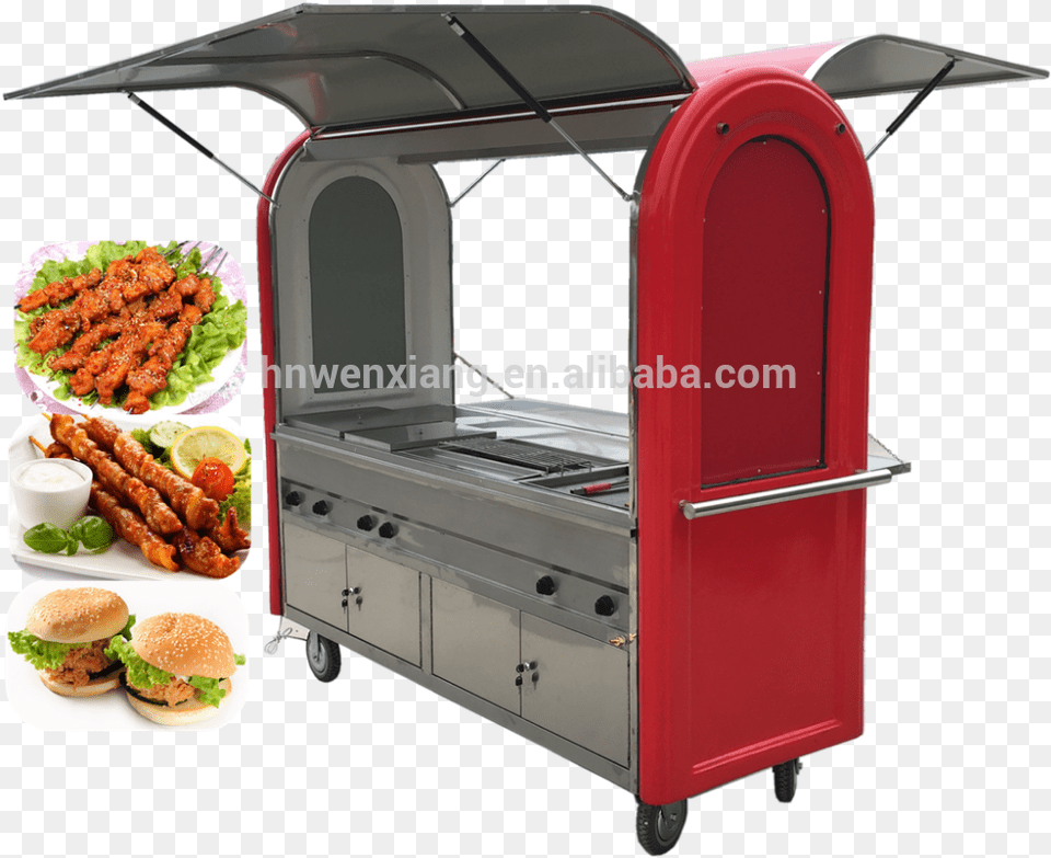 Food Cart, Burger, Meal, Lunch, Kiosk Png Image