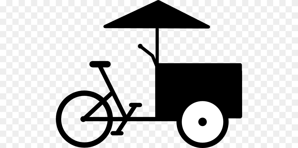 Food Cart Bike Clip Art, Transportation, Tricycle, Vehicle, Device Png