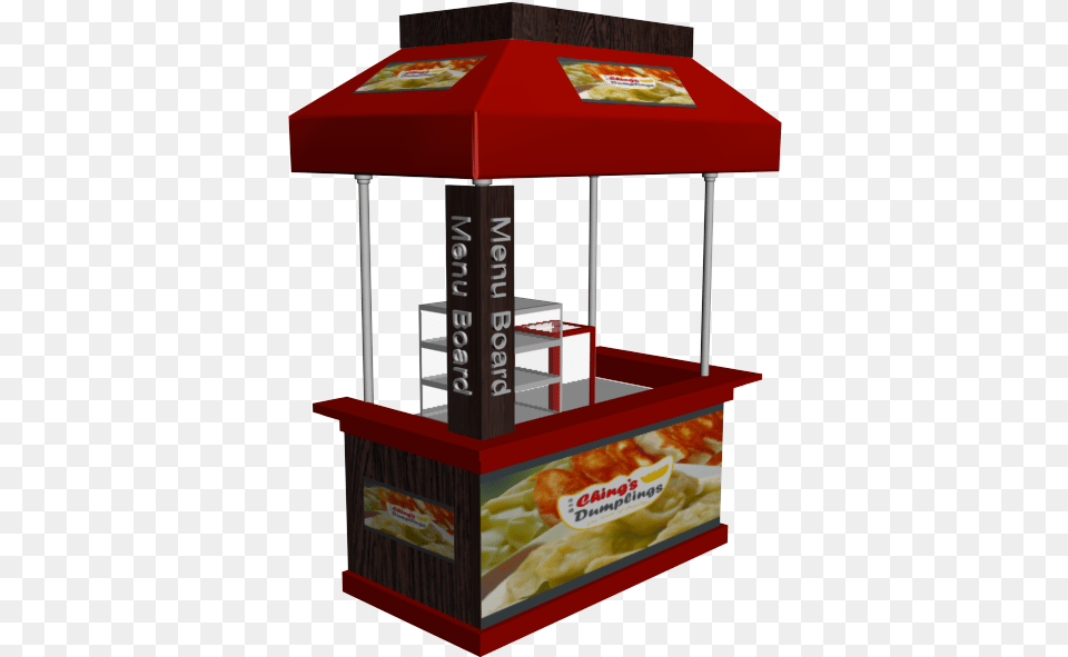 Food Cart In Malls, Kiosk, Mailbox Free Png Download