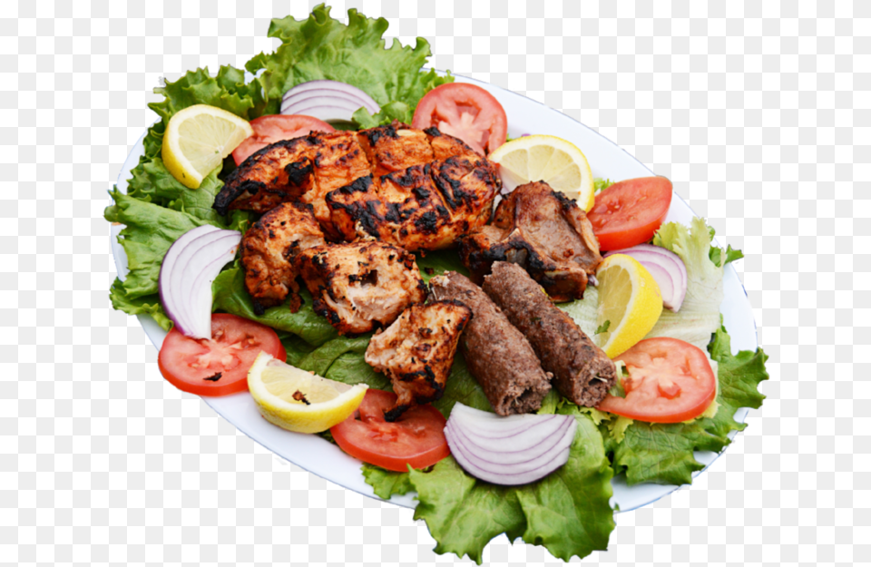 Food Chicken And Lamb Kebab Meat, Dish, Food Presentation, Lunch, Meal Free Png Download