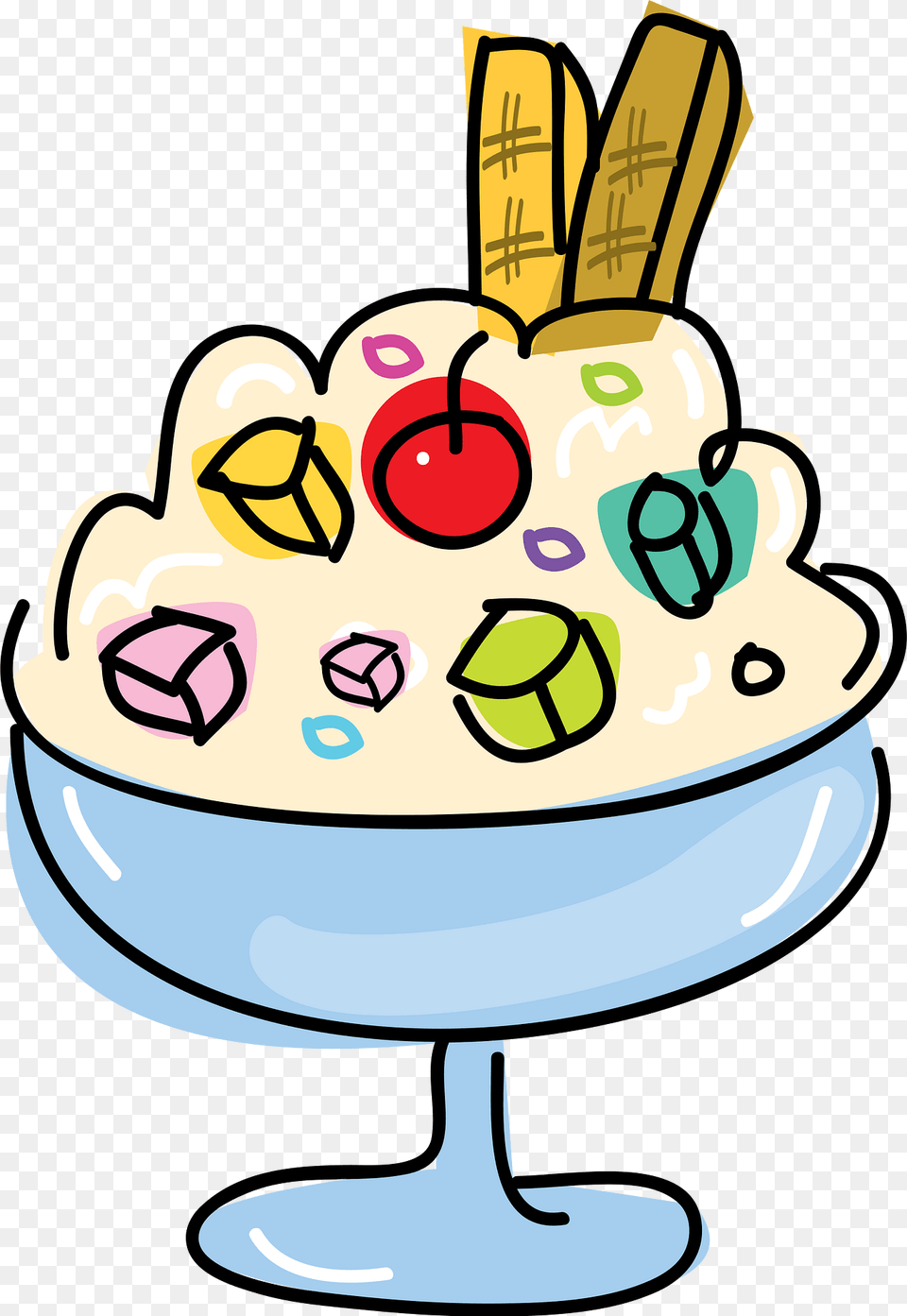 Food Clipart, Cream, Dessert, Ice Cream, Birthday Cake Png Image